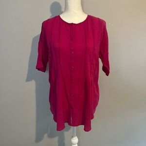 Phool Button-Up Gauzy Top‎ Womens Size Medium